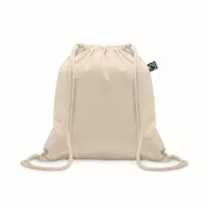   Saculet cu snur, 2401E15530, Everestus, 37x41 cm, Bumbac, Bej