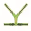 Centura de corp reflectorizanta reglabila, 2401E15479, Everestus, 50x44 cm, Poliester, Verde neon