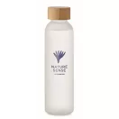 Sticla de apa sport 500 ml, 2401E15984, Everestus, Ø6x22 cm, Sticla, Alb transparent