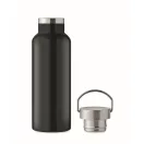 Sticla termoizolanta 500 ml, 2401E15933, Everestus, Ø7x21.5 cm, Otel, Negru