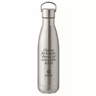   Sticla termoizolanta 500 ml, 2401E15942, Everestus, Ø6.5x26 cm, Otel, Argintiu mat