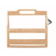   Ladita pentru 6 sticle de bere, 2401E15596, Everestus, 25.5x13x20.5 cm, Bambus, Natur