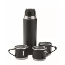 Termos 420 ml, 2401E15920, Everestus, Ø6x22.5 cm, Otel, Negru