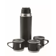   Termos 420 ml, 2401E15920, Everestus, Ø6x22.5 cm, Otel, Negru