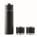 Termos 420 ml, 2401E15920, Everestus, Ø6x22.5 cm, Otel, Negru