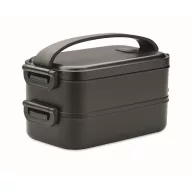   Caserola pentru pranz, 800 ml, 2401E15490, Everestus, 21x11.5x11 cm, Polipropilena, Negru