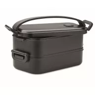   Caserola pentru pranz, 800 ml, 2401E15490, Everestus, 21x11.5x11 cm, Polipropilena, Negru