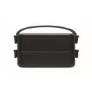 Caserola pentru pranz, 800 ml, 2401E15490, Everestus, 21x11.5x11 cm, Polipropilena, Negru