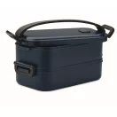 Caserola pranz 800 ml, 2502E14226, Everestus, 21 x 11.5 x 11 cm, Polipropilena, Albastru marin francez