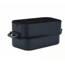 Caserola pranz 800 ml, 2502E14226, Everestus, 21 x 11.5 x 11 cm, Polipropilena, Albastru marin francez
