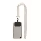 Lanyard suport de telefon, 2502E14296, Everestus, 2 x 55 cm, Poliester, Alb