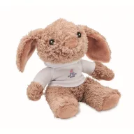   Iepuras de plush, 2401E15575, Everestus, 14x10x12 cm, Poliester, Alb
