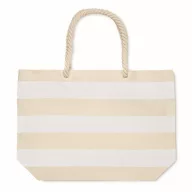  Geanta de plaja, 2401E15542, Everestus, 55x15x39 cm, Bumbac, Alb