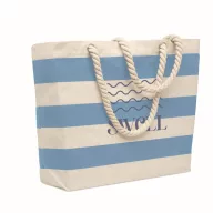   Geanta de plaja, Everestus, 2601E13987, 55x15x39 cm, Bumbac, Albastru copil