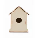 Set de pictat casuta de pasari, 2401E15510, Everestus, 10x10x13 cm, Lemn, Natur