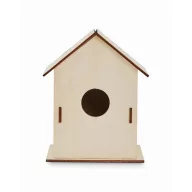   Set de pictat casuta de pasari, 2401E15510, Everestus, 10x10x13 cm, Lemn, Natur