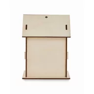   Set de pictat casuta de pasari, 2401E15510, Everestus, 10x10x13 cm, Lemn, Natur