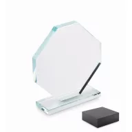   Trofeu din cristal, 2401E16069, Everestus, 14.6x15.5x4.3 cm, Sticla, Transparent