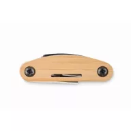   Unealta multifunctionala cu 11 functii, 2401E15633, Everestus, 9x2.5x3.8 cm, Bambus, Natur