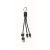 Cablu de incarcare 4-in-1, 2401E15409, Everestus, 17x2.4x1.7 cm, Plastic, Negru