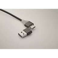  Cablu de incarcare 4-in-1, 2401E15409, Everestus, 17x2.4x1.7 cm, Plastic, Negru