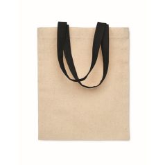  Sacosa mica de cadou, 2401E15850, Everestus, 17x22 cm, Bumbac, Negru