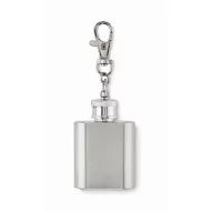   Breloc cu plosca pentru bauturi, 2401E15401, Everestus, 3.5x1.5x7 cm, Otel, Argintiu
