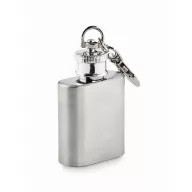   Breloc cu plosca pentru bauturi, 2401E15401, Everestus, 3.5x1.5x7 cm, Otel, Argintiu