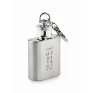   Breloc cu plosca pentru bauturi, 2401E15401, Everestus, 3.5x1.5x7 cm, Otel, Argintiu
