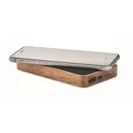   Powerbank 4000 mAh, USB-C, 2401E15728, Everestus, 125x75x15 cm, Lemn, Negru