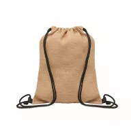   Saculet cu snur, 2401E15771, Everestus, 33x41.5 cm, Iuta, Negru