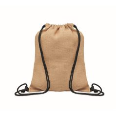   Saculet cu snur, 2401E15771, Everestus, 33x41.5 cm, Iuta, Negru