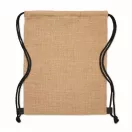 Saculet cu snur, 2401E15771, Everestus, 33x41.5 cm, Iuta, Negru