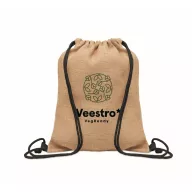   Saculet cu snur, 2401E15771, Everestus, 33x41.5 cm, Iuta, Negru