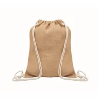   Saculet cu snur, 2401E15770, Everestus, 33x41.5 cm, Iuta, Bej