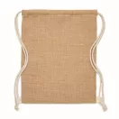 Saculet cu snur, 2401E15770, Everestus, 33x41.5 cm, Iuta, Bej