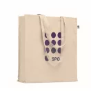 Sacosa pentru cumparaturi, 2401E15822, Everestus, 38x9x42 cm, Bumbac, Bej