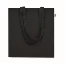 Sacosa pentru cumparaturi, 2401E15823, Everestus, 38x9x42 cm, Bumbac, Negru