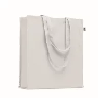   Sacosa pentru cumparaturi, 2401E15833, Everestus, 38x9x42 cm, Bumbac, Alb
