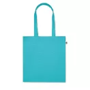 Sacosa de cumparaturi, 2509E16546, Everestus, 38x9x42 cm, Bumbac, Albastru turcoaz