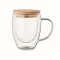 Cana 300 ml, 2401E15428, Everestus, Ø8.5x11.5 cm, Sticla, Transparent