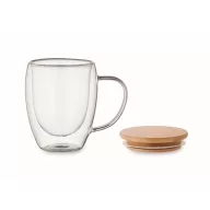   Cana 300 ml, 2401E15428, Everestus, Ø8.5x11.5 cm, Sticla, Transparent