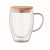 Cana 300 ml, 2401E15429, Everestus, Ø8.5x13 cm, Sticla, Transparent