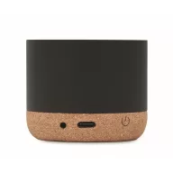   Boxa portabila 3 W, Wireless, 2401E15393, Everestus, Ø6x4.9 cm, Aluminiu, Negru