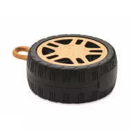   Boxa portabila 3 W, Wireless, 2401E15397, Everestus, Ø9x3.8 cm, ABS, Bambus, Natur