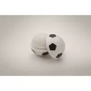 Balsam de buze cu forma de minge de fotbal, 2401E15365, Everestus, Ø3.5 cm, ABS, Alb, Negru
