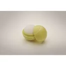 Balsam de buze cu forma de minge de tenis, 2401E15367, Everestus, Ø3.5 cm, ABS, Galben