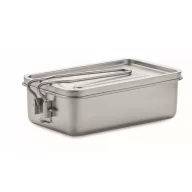   Caserola pentru pranz, 750 ml, 2401E15495, Everestus, 18x11x6 cm, Otel, Argintiu