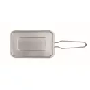 Caserola pentru pranz, 750 ml, 2401E15495, Everestus, 18x11x6 cm, Otel, Argintiu