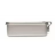   Caserola pentru pranz, 750 ml, 2401E15495, Everestus, 18x11x6 cm, Otel, Argintiu